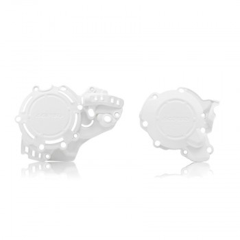 Juego tapas protectoras embrague+encendido KTM SX 250/300 19' EXC 250/300 20' blancas
