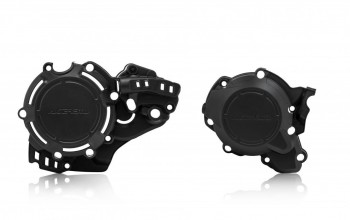 Juego tapas protectoras embrague+encendido KTM SX 250/300 19' EXC 250/300 20' negras