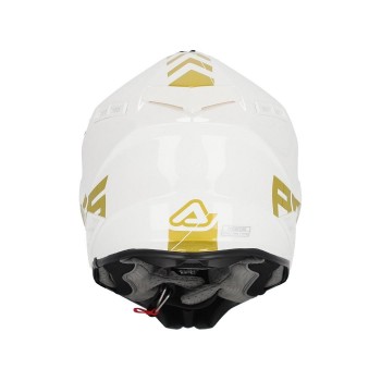 Casco Acerbis X-Track Blanco-Oro talla S