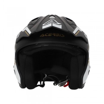 Casco Acerbis Jet Aria Blanco-Negro-Oro