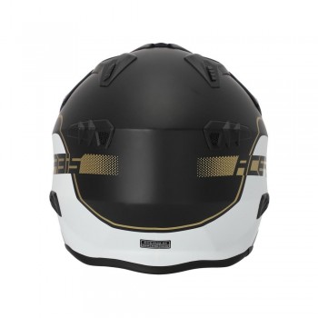 Casco Acerbis Jet Aria Blanco-Negro-Oro