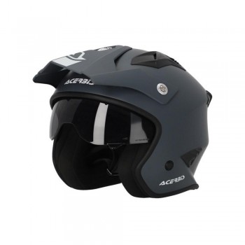 Casco Acerbis Jet Aria Gris oscuro mate