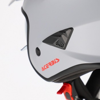 Casco Acerbis Jet Aria Gris claro mate