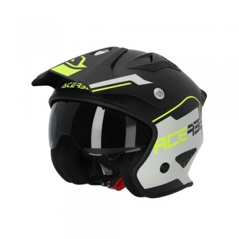 Casco Acerbis Jet Aria Negro-Amarillo fluor