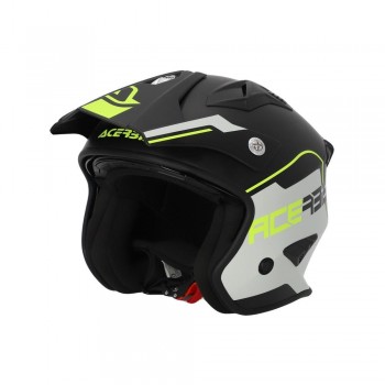 Casco Acerbis Jet Aria Negro-Amarillo fluor