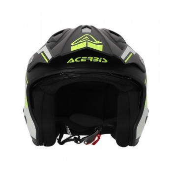 Casco Acerbis Jet Aria Negro-Amarillo fluor