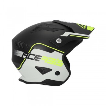 Casco Acerbis Jet Aria Negro-Amarillo fluor