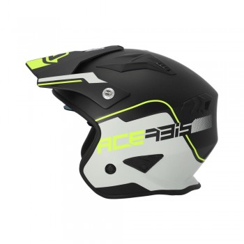 Casco Acerbis Jet Aria Negro-Amarillo fluor