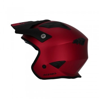 Casco Acerbis Jet Aria Metallic Rojo