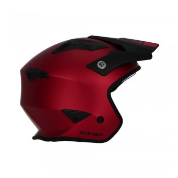 Casco Acerbis Jet Aria Metallic Rojo