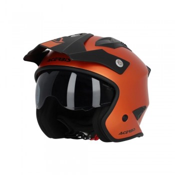 Casco Acerbis Jet Aria Metallic Naranja