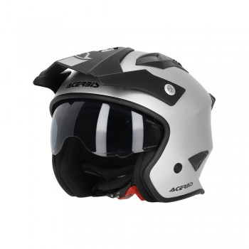 Casco Acerbis Jet Aria Metallic Plata