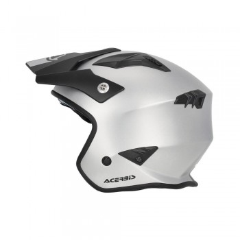 Casco Acerbis Jet Aria Metallic Plata