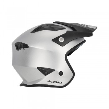 Casco Acerbis Jet Aria Metallic Plata