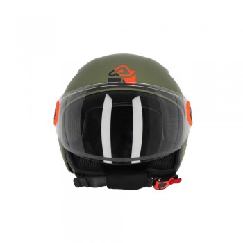 Casco Acerbis Jet Brezza Verde militar mate