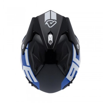 Casco Acerbis Jet Aria Graphic Blanco-Azul-Rojo