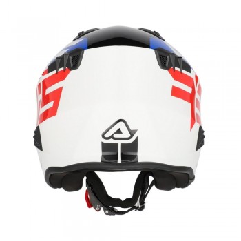 Casco Acerbis Jet Aria Graphic Blanco-Azul-Rojo