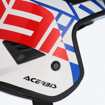 Casco Acerbis Jet Aria Graphic Blanco-Azul-Rojo