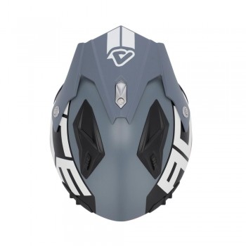 Casco Acerbis Jet Aria Graphic Gris-Rojo