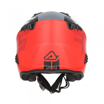 Casco Acerbis Jet Aria Graphic Gris-Rojo