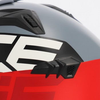 Casco Acerbis Jet Aria Graphic Gris-Rojo