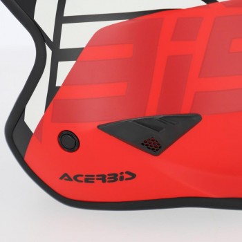 Casco Acerbis Jet Aria Graphic Gris-Rojo