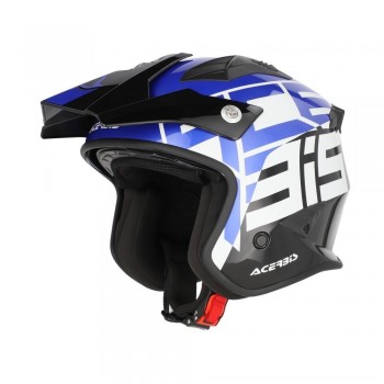 Casco Acerbis Jet Aria Graphic Negro-Azul