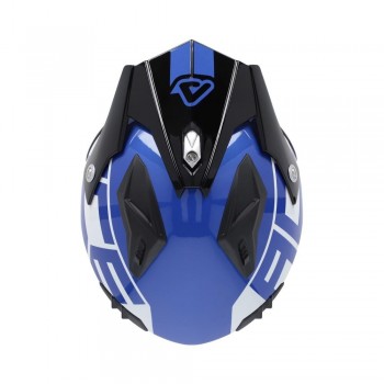 Casco Acerbis Jet Aria Graphic Negro-Azul