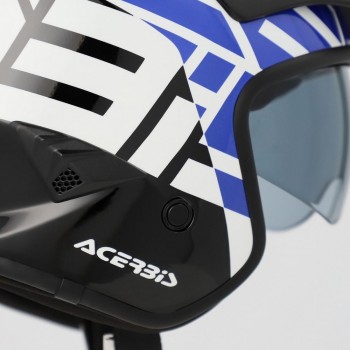 Casco Acerbis Jet Aria Graphic Negro-Azul