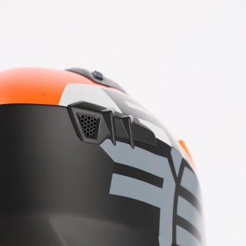 Casco Acerbis Jet Aria Graphic Naranja fluor-Negro