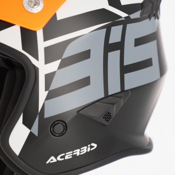 Casco Acerbis Jet Aria Graphic Naranja fluor-Negro