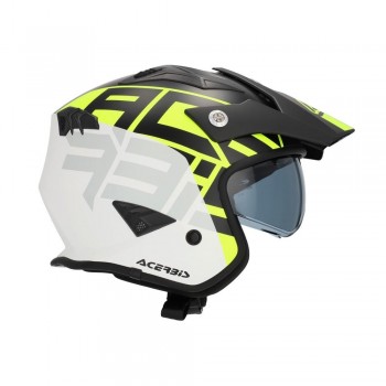 Casco Acerbis Jet Aria Graphic Negro-Amarillo fluor