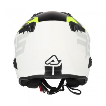 Casco Acerbis Jet Aria Graphic Negro-Amarillo fluor