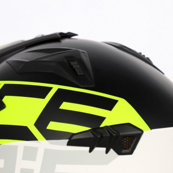 Casco Acerbis Jet Aria Graphic Negro-Amarillo fluor