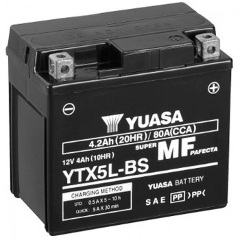Bateria YTX5L-BS YUASA (Sin Mantenimiento)
