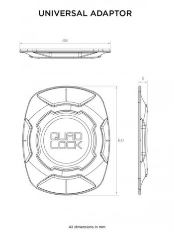 Soporte Quad Lock adhesivo universal