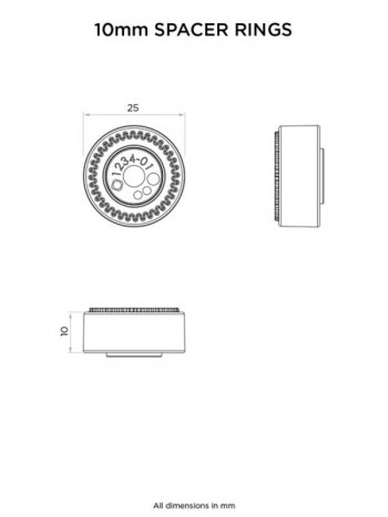 Juego de separadores de soporte de manillar/espejo QUAD LOCK (2x10mm)
