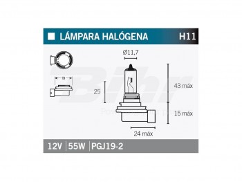 Lampara H11 Halogena