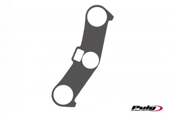 Adhesivo protector tija superior horquilla Kawasaki ZX6-R 2003-2004 simil carbono