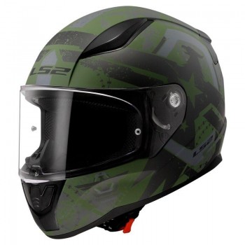 Casco LS2 FF353 Rapid II Thunderbirds verde mate