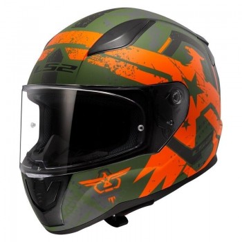 Casco LS2 FF353 Rapid II Thunderbirds Naranja mate talla L