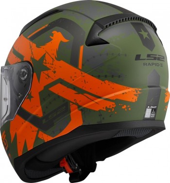 Casco LS2 FF353 Rapid II Thunderbirds Naranja mate talla L