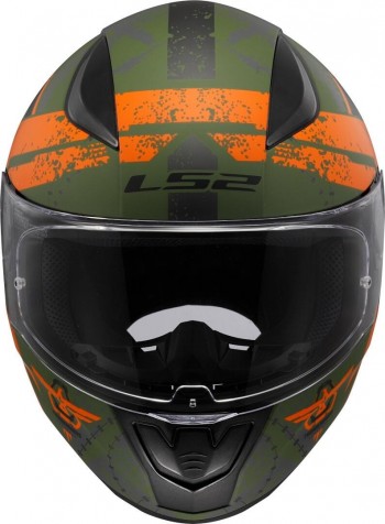 Casco LS2 FF353 Rapid II Thunderbirds Naranja mate talla L