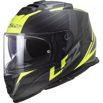 Casco LS2 FF800 Storm II Nerve mate negro-amarillo