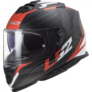 Casco LS2 FF800 Storm II Nerve mate negro-rojo