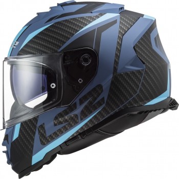 Casco LS2 FF800 Storm II Racer mate Negro-Azul