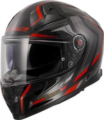 Casco LS2 FF811 Vector II Alizer Negro-Rojo