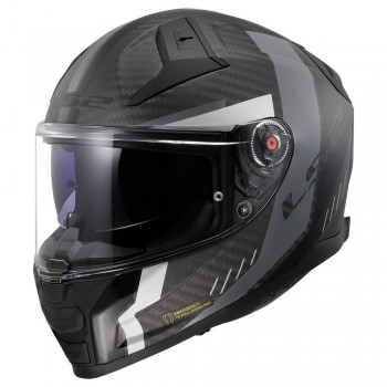 Casco LS2 FF811 Vector II Carbon Grid Negro-Gris