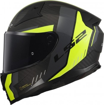 Casco LS2 FF811 Vector II Carbon Grid Negro-Amarillo