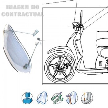 Anclajes completos Piaggio Beverly RST 4T 4V 125/300
